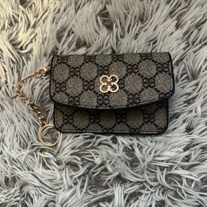 Designer Monogram Mini Bag with Gold Chain